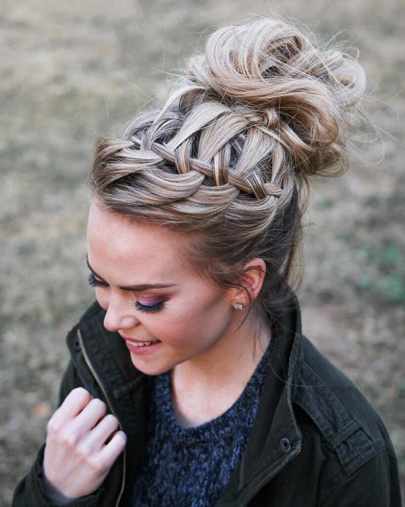 Braided updo