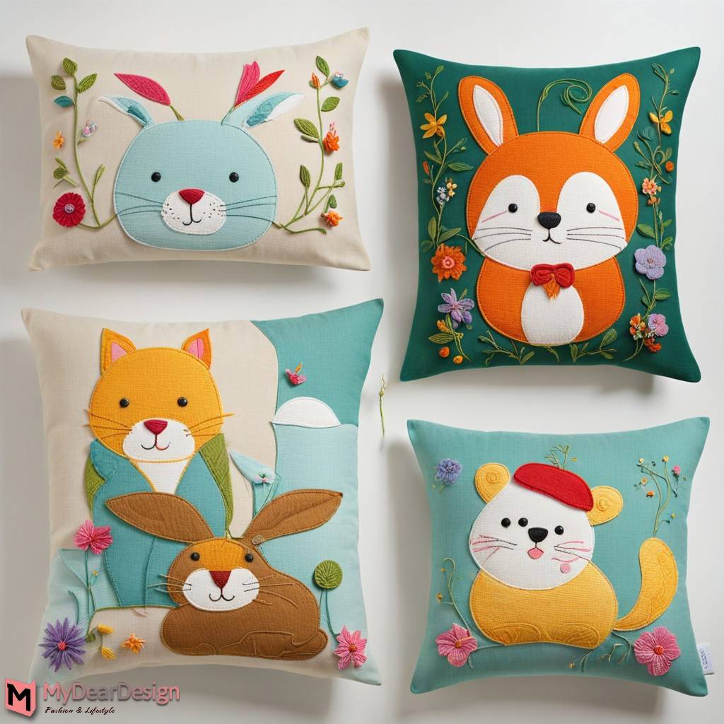 hand embroidered pillow covers