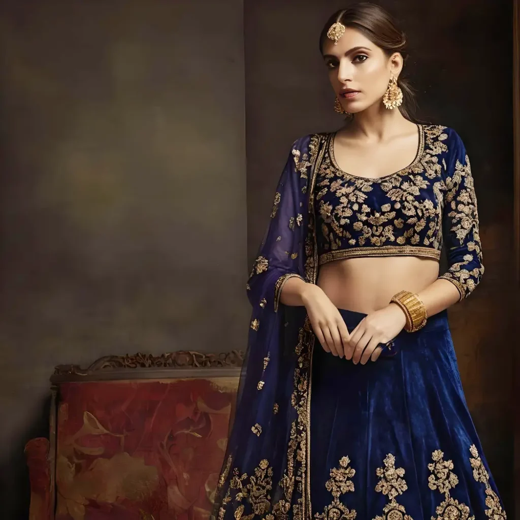 Velvet Lehenga Designs