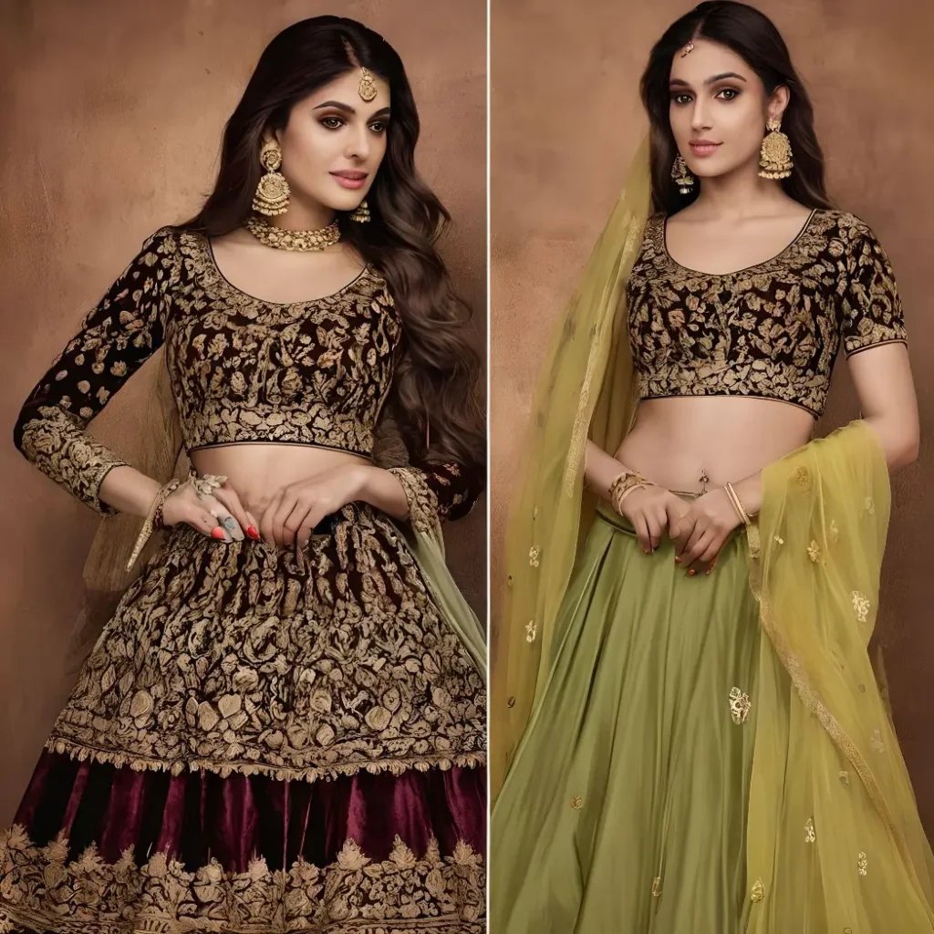 Discover the epitome of luxury and style with 50+ trending velvet lehenga designs. Captivate the fashion world with plush textures, vibrant colors, and exquisite heavy embroidery. Elevate traditional wear to new heights.