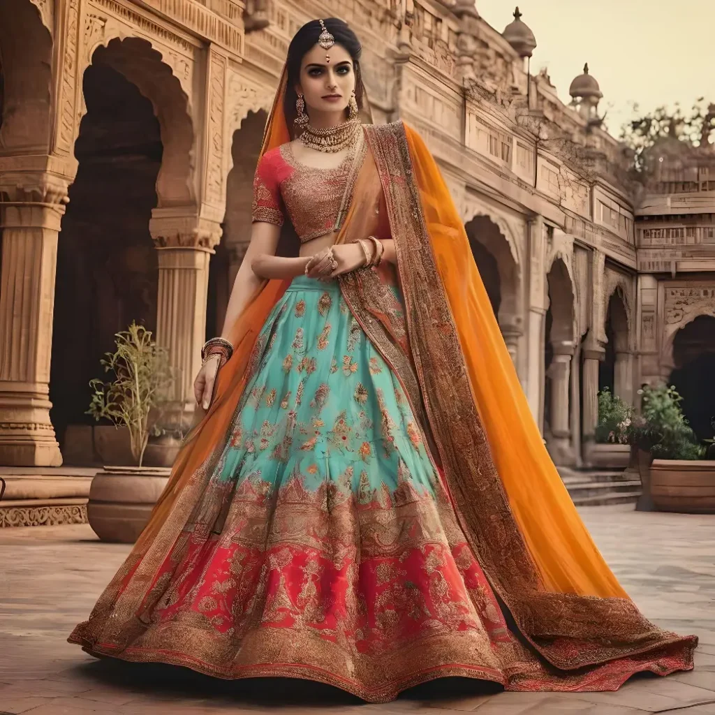 Key elements of a simple lehenga design