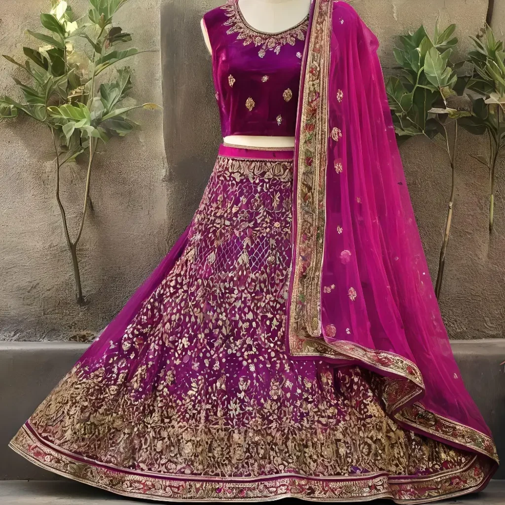 50+ Trending Velvet Lehenga Designs to Look Out for