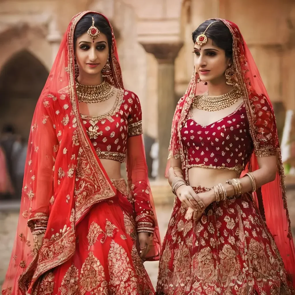 Where to buy elegant red simple lehenga designs
