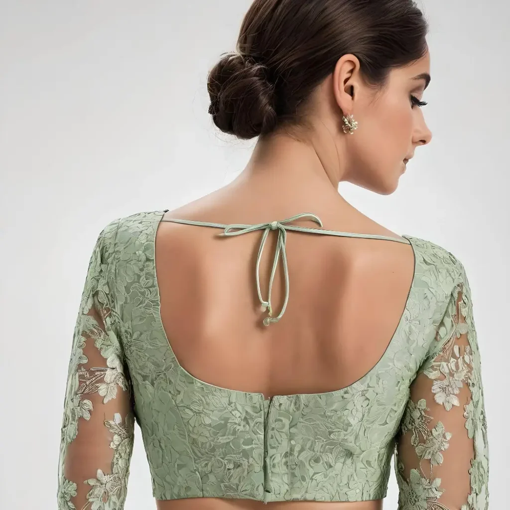 latest blouse designs for back boat neck