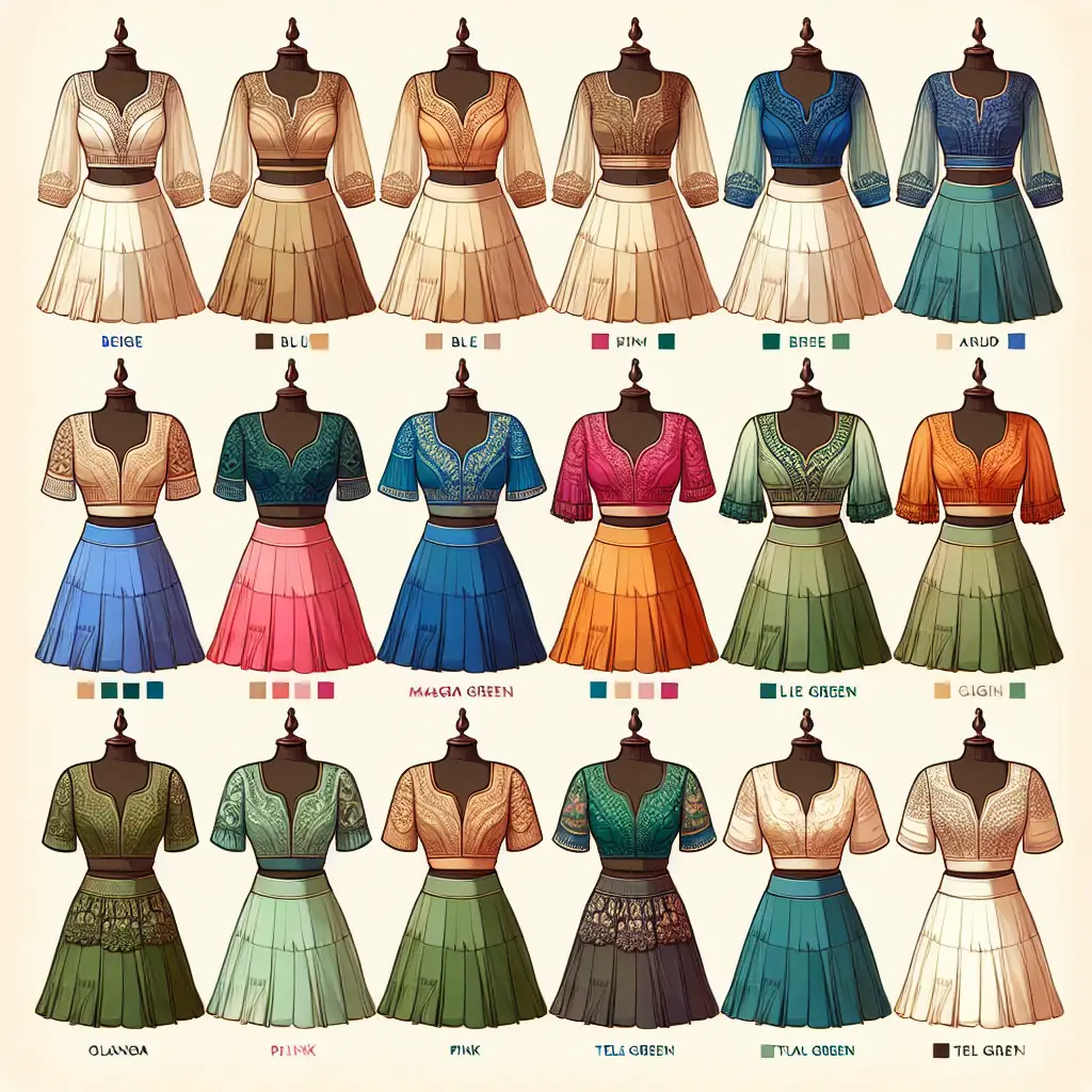Banarasi Lehenga Blouse Design Color and Customization