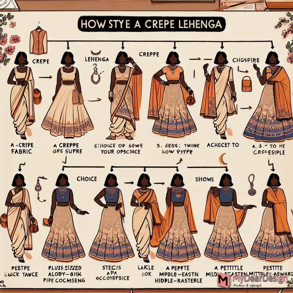 Elevate your ethnic fashion game with our curated collection of 16+ stunning crepe lehenga designs for every occasion. From traditional to modern, find the perfect style at mydeardesign.com.