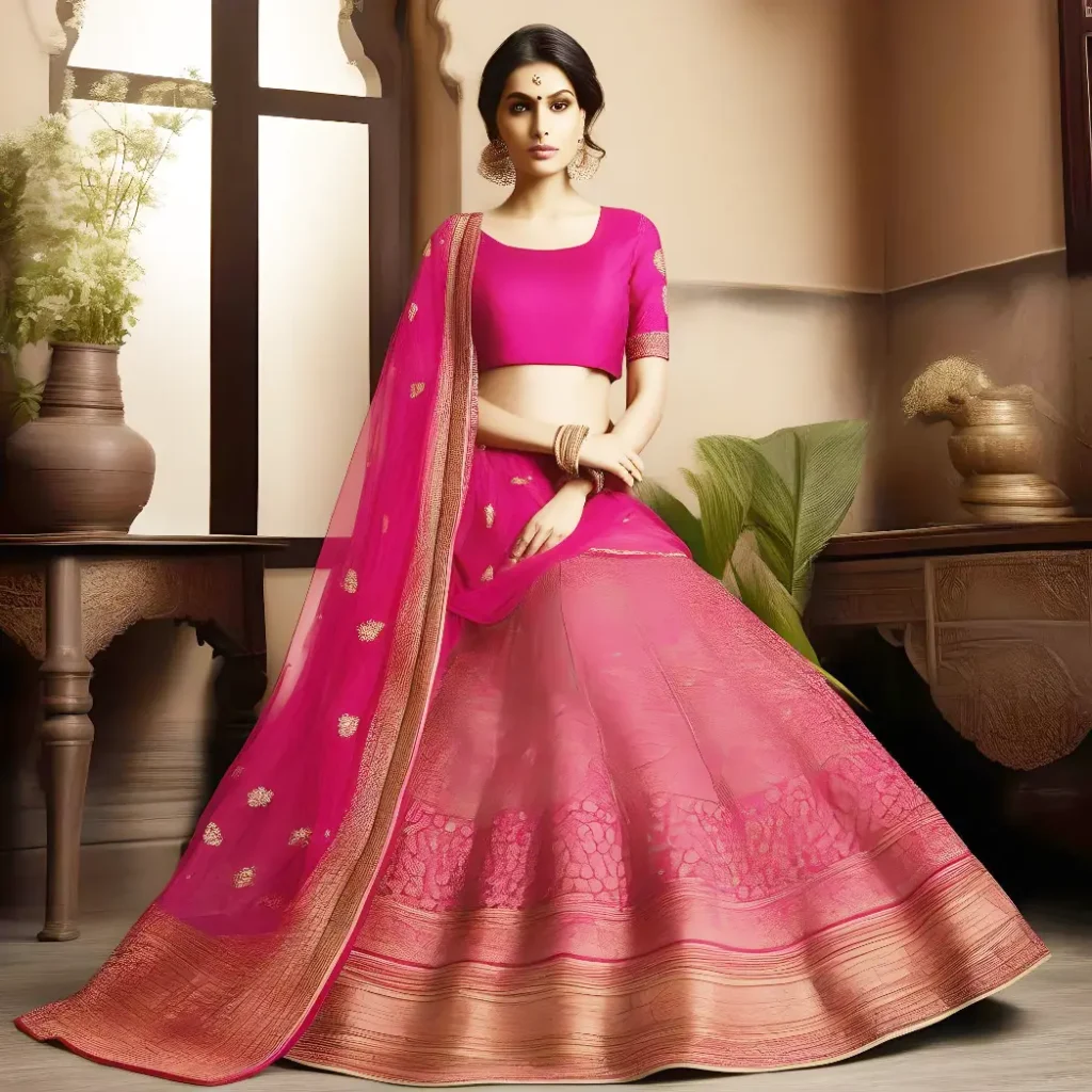Mulberry Silk Lehenga Designs