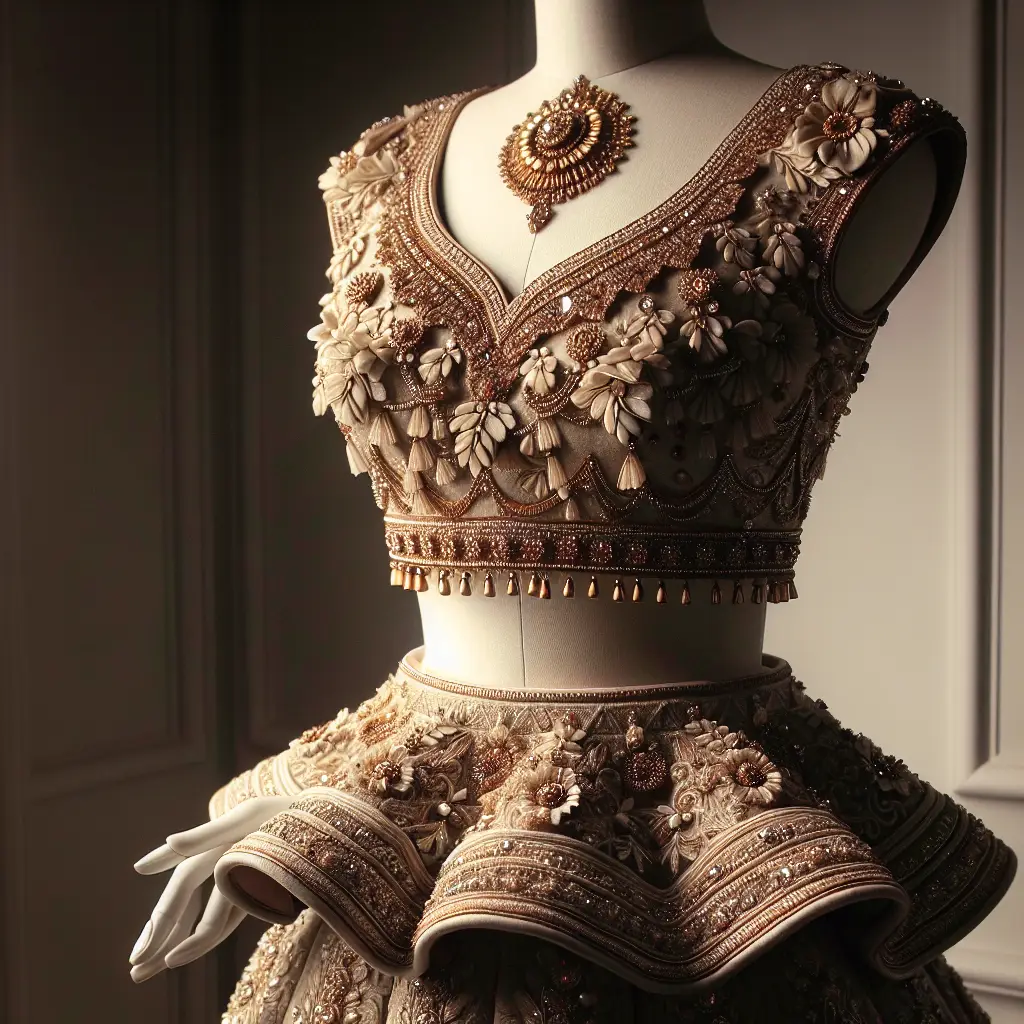 The beauty of peplum lehengas