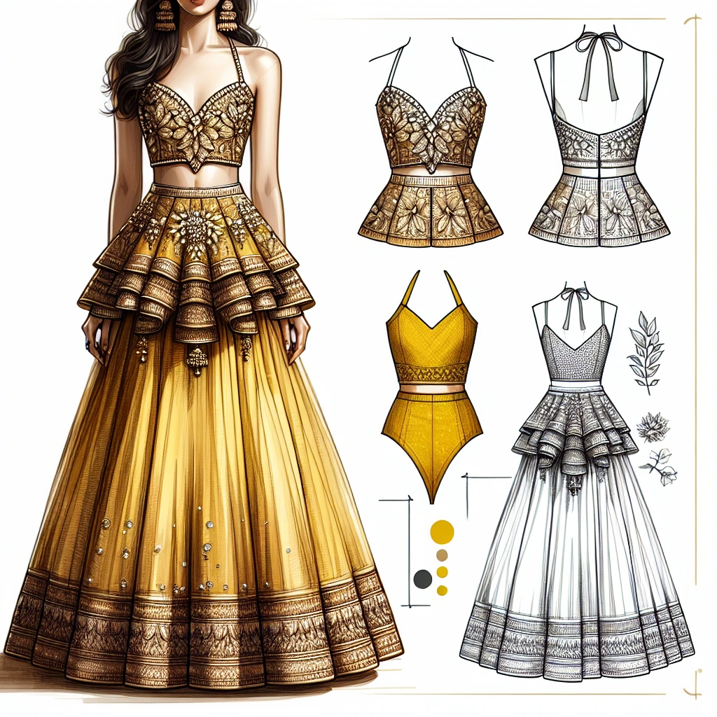 Top Designers for Peplum Lehengas