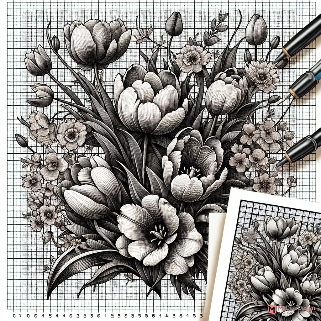 Floral Embroidery Design for Pillow Cover
