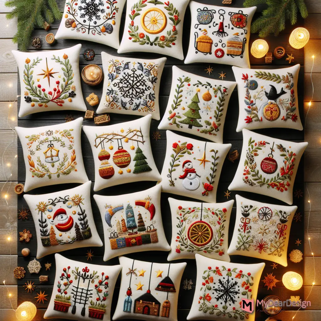 Beautiful Hand Embroidery Designs for Cushion Cover