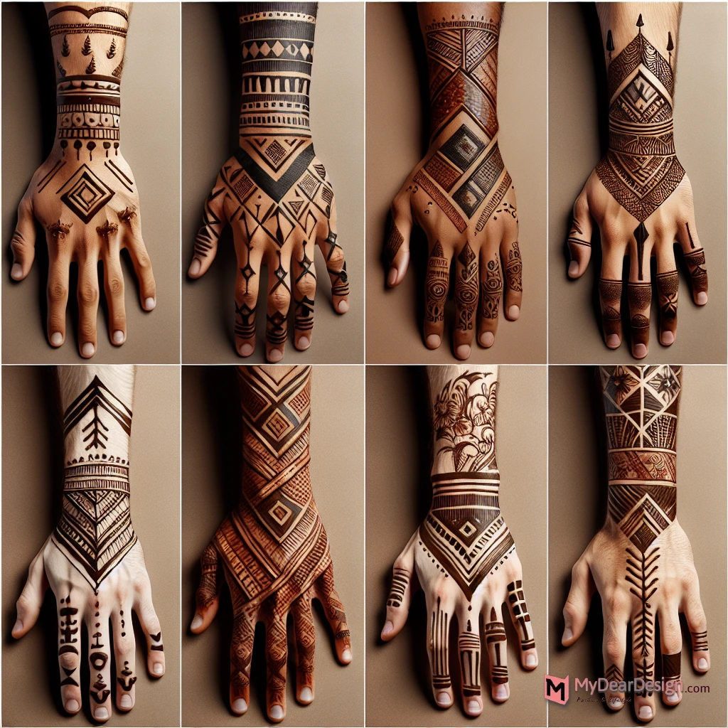 Masculine Mehndi Design Ideas
