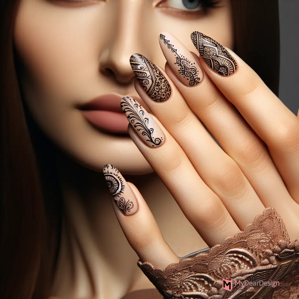 Mehndi for Nail Art