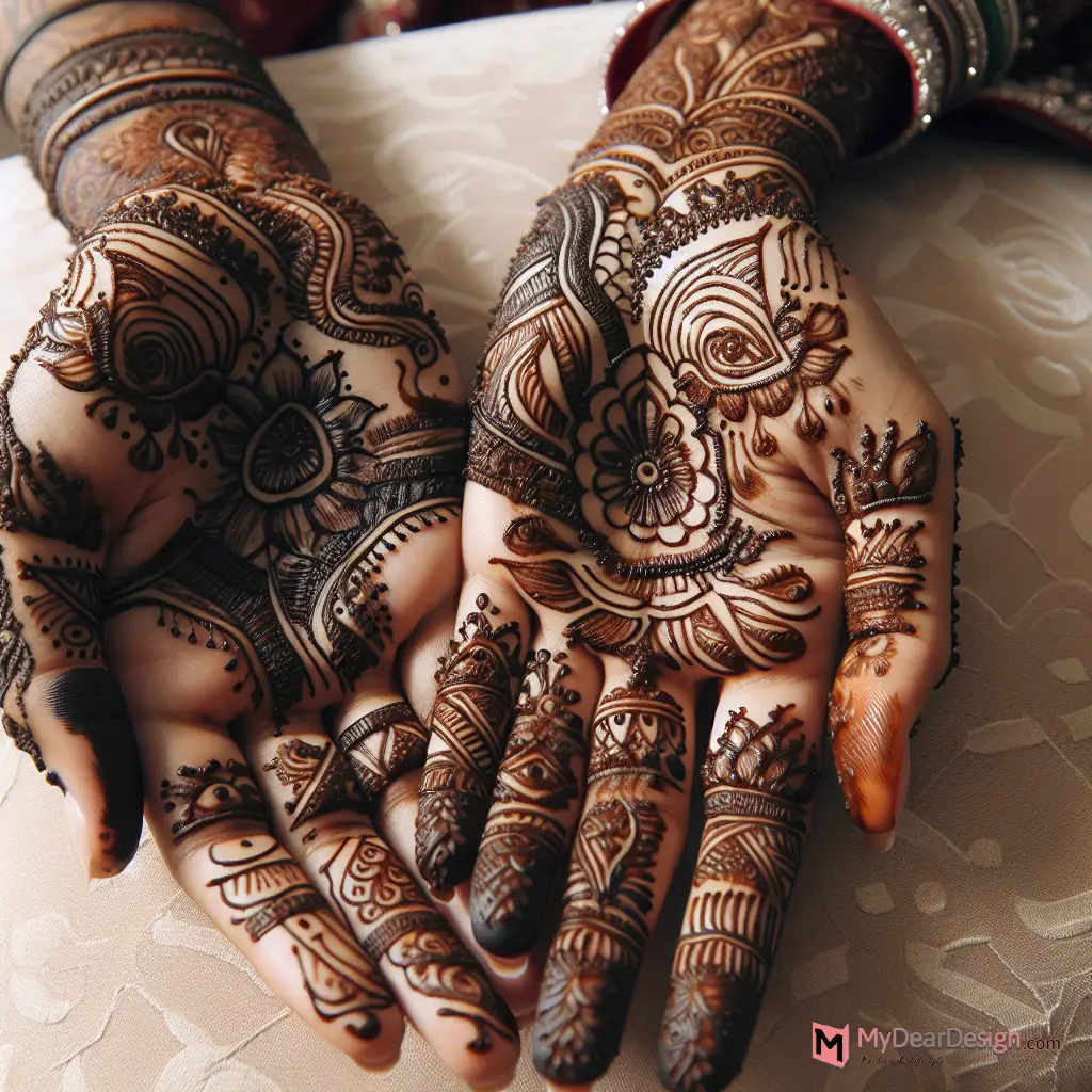 Symbolism in Couple Mehndi
