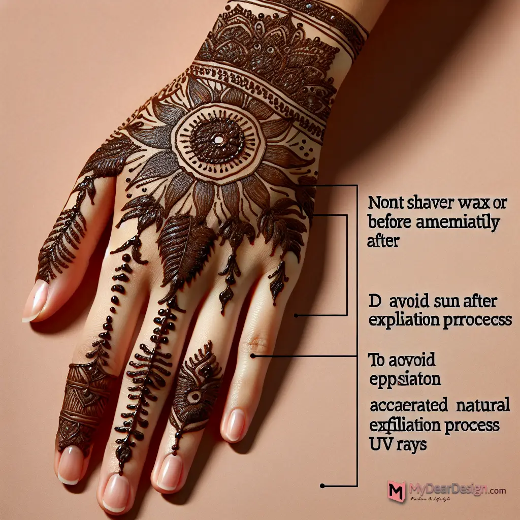 Prolonging Mehndi Designs