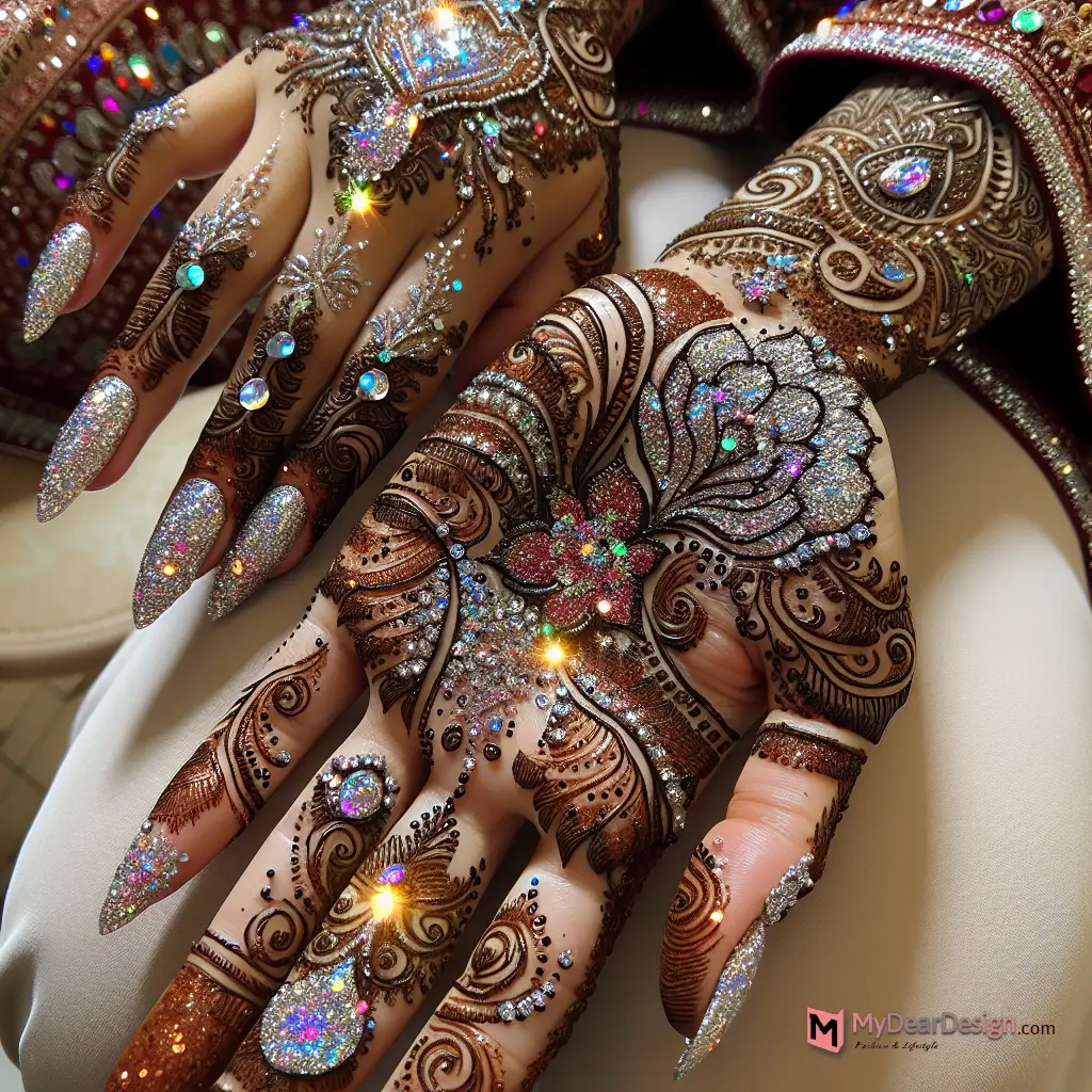 Incorporating Glitter in Mehndi