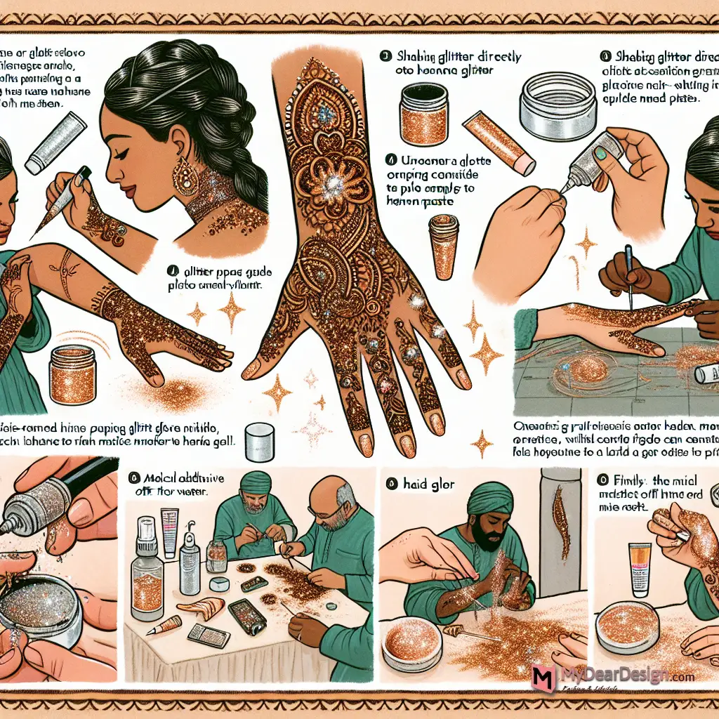 Application and Maintenance of Glitter Mehndi