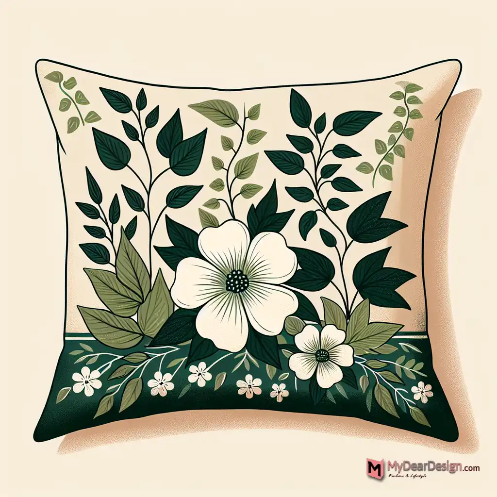 Ivy flower pillow