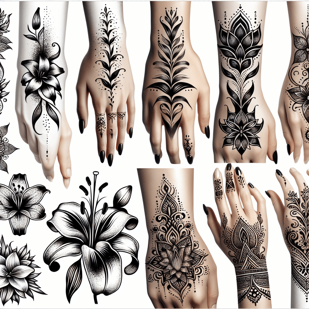 Lily Flower Body Art