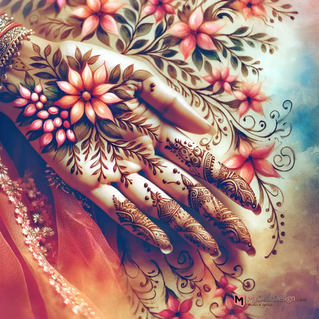 Ashoka-style watercolour designs