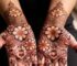 A beautiful and diverse collection of cosmos flower henna designs, representing the article's main theme