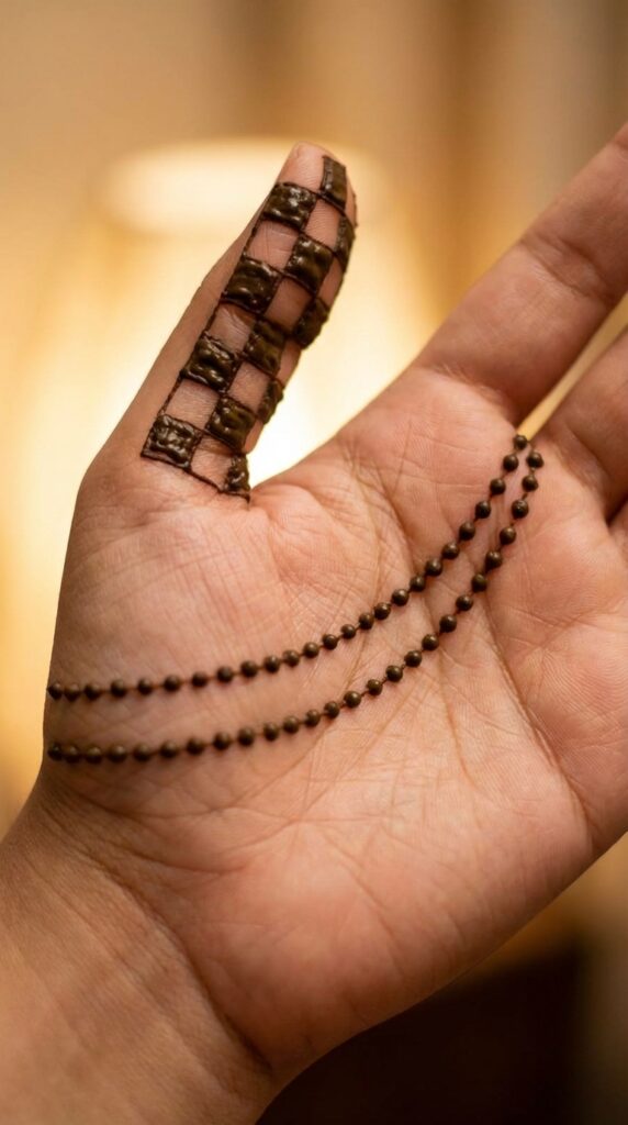 Checkerboard Mehndi
