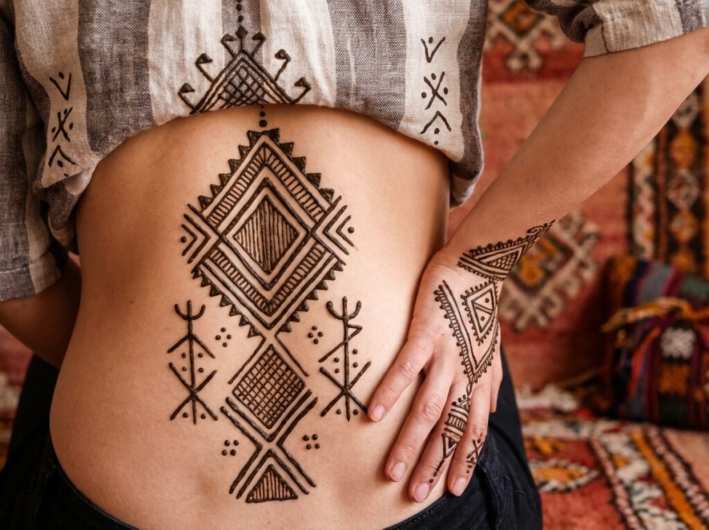 Moroccan Back Mehndi
