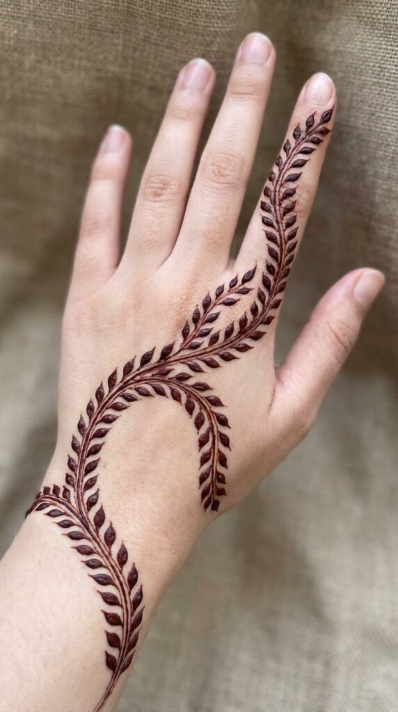 Leafy Trail Mehndi