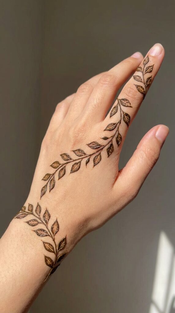 Leafy Trail Mehndi