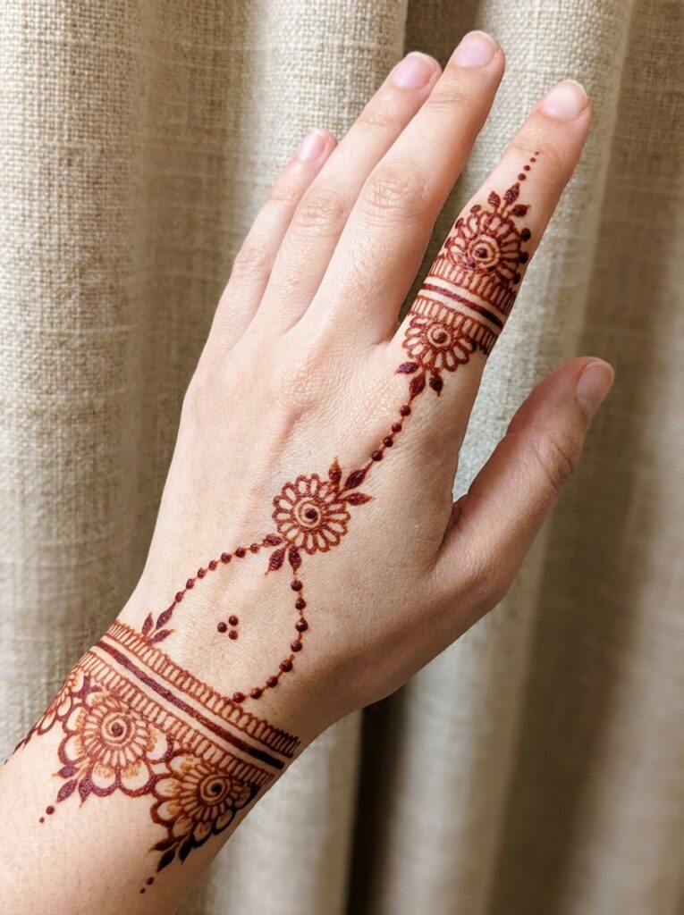 Finger Lace Mehndi