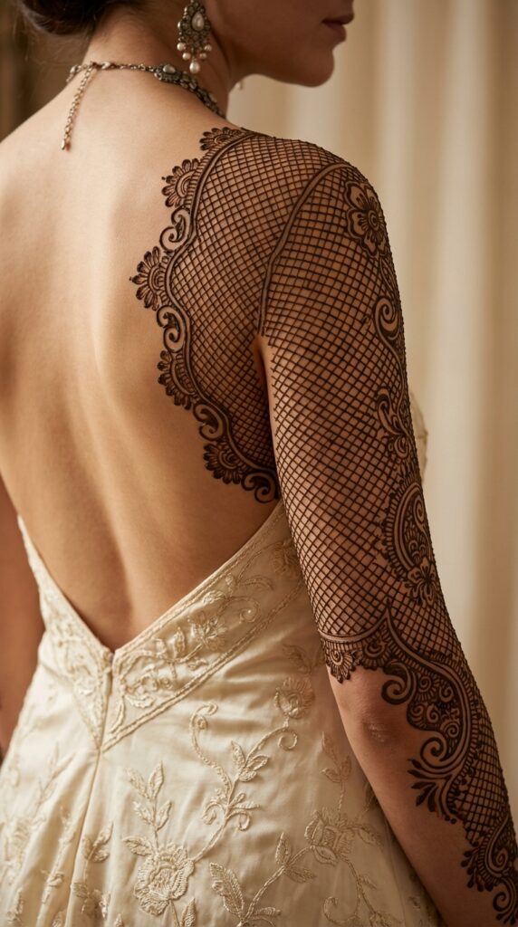 Lace Back Mehndi