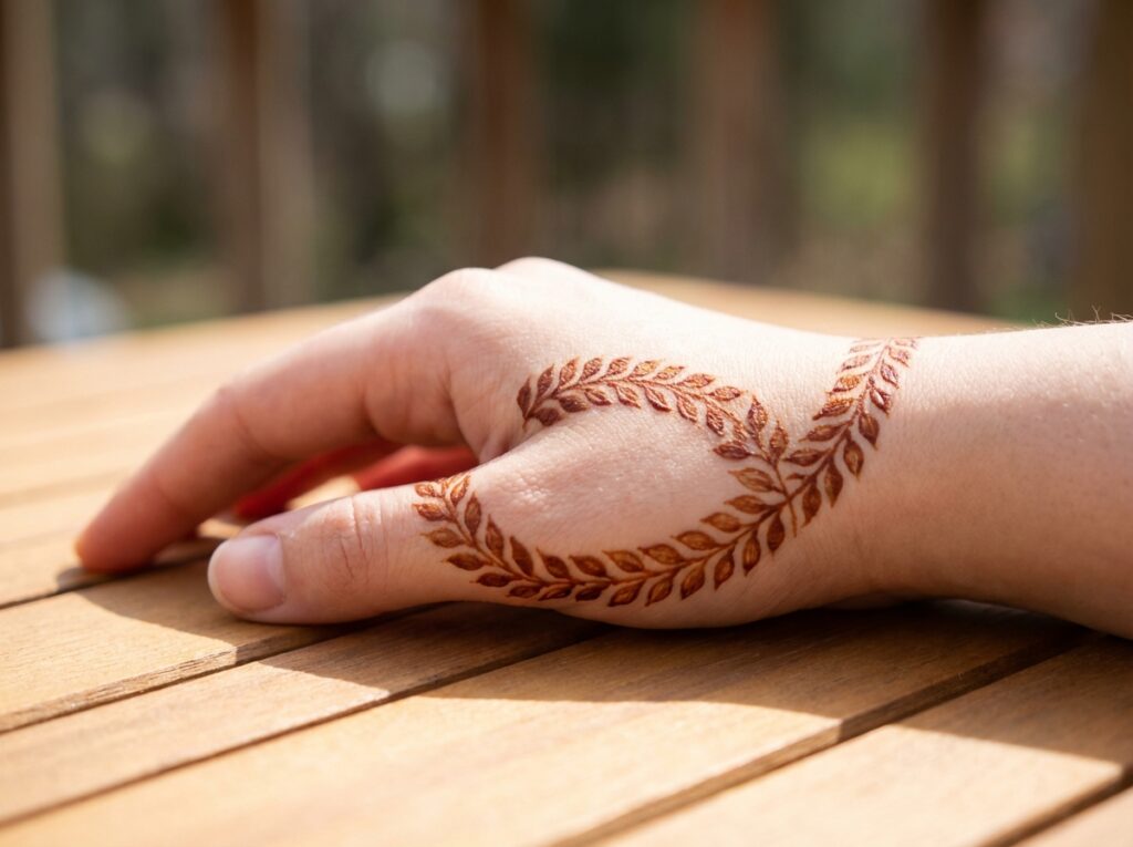 Wreath Back Mehndi