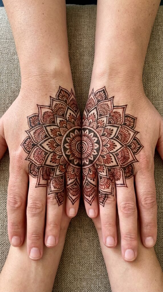 Split Mandala Mehndi