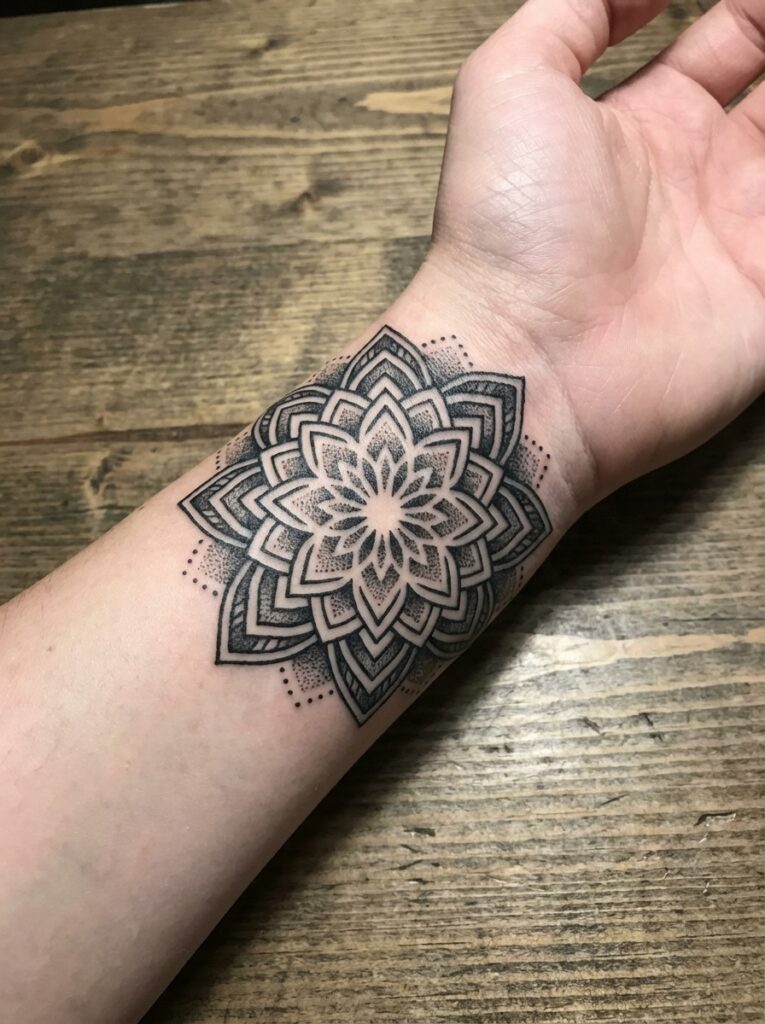 Wrist Mandala Mehndi