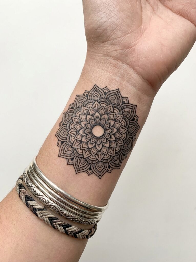 Wrist Mandala Mehndi