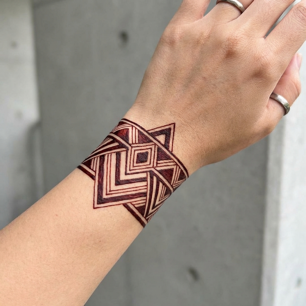 Chic Back Hand Mehndi Jewelry Style