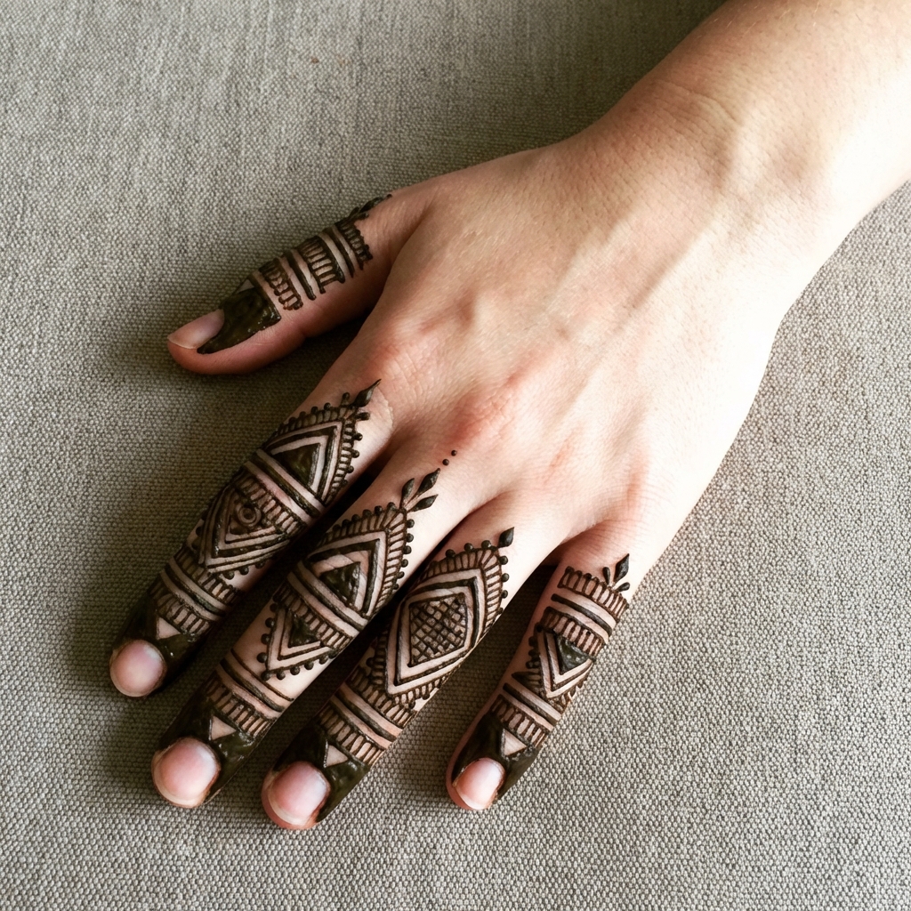 Chic Back Hand Mehndi Jewelry Style