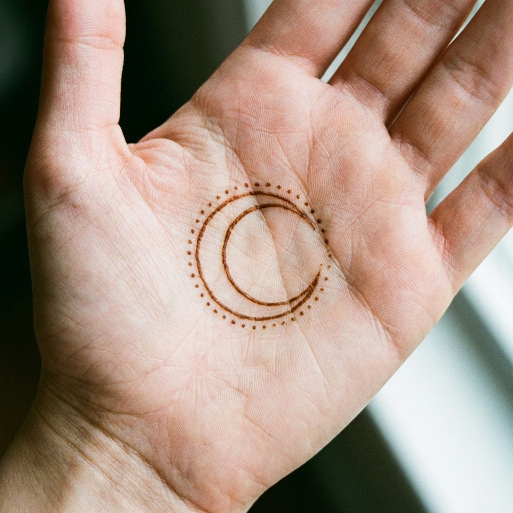 Crescent moon center pattern