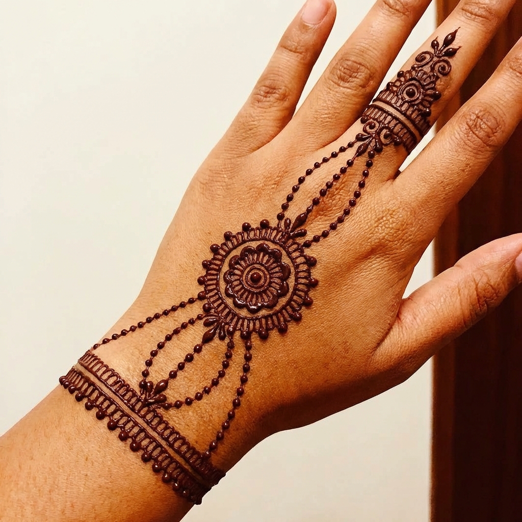 Jewelry style back hand