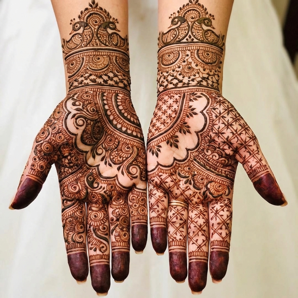 Royal Easy Bridal Mehndi Khafif Style