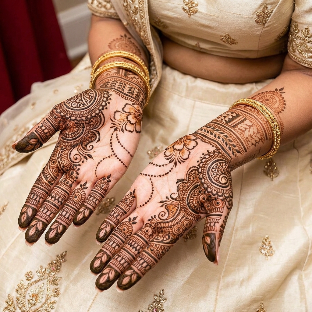 Royal Easy Bridal Mehndi Khafif Style