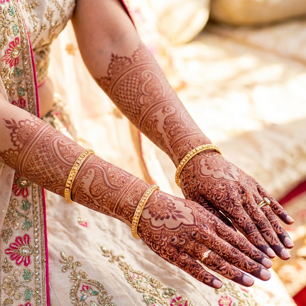 Royal Easy Bridal Mehndi Khafif Style