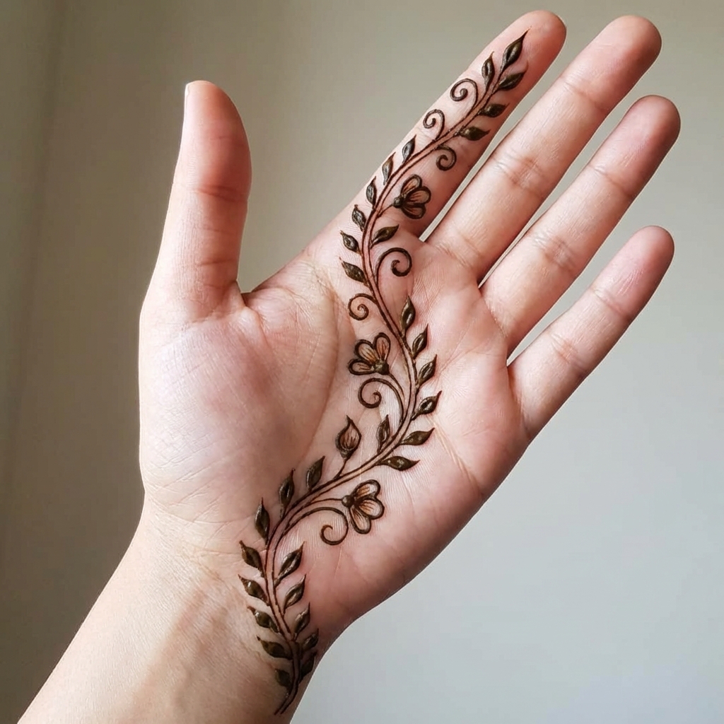 Floral Arabic vine design 1