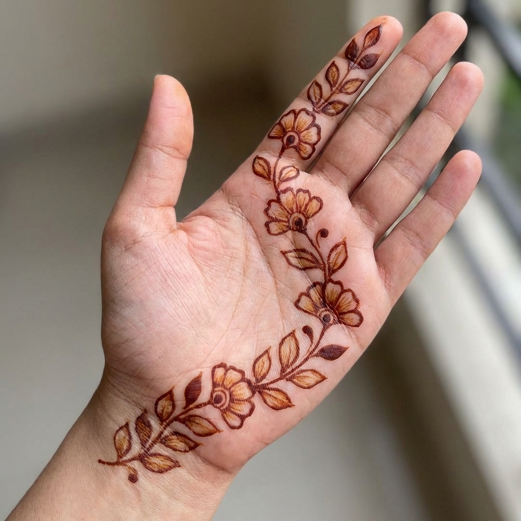 Floral Arabic vine design 1